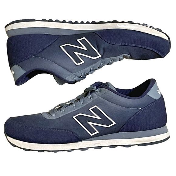 New Balance Mens 501 Modern Classic Sneakers ML501GRA Blue 14 - Picture 7 of 10